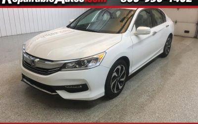 2017 Honda Accord EX-L Sedan Honda Sensing Repairable Roof Damage