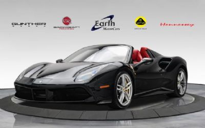 Photo of a 2018 Ferrari 488 Spider Front Lift Shields Carbon Fiber S/W + Led's Carbon Central Bridge for sale