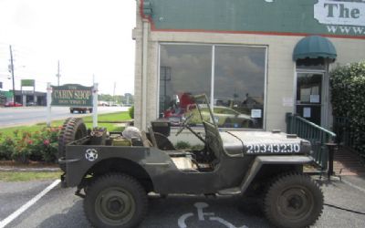 1942 Willy's Military Jeep GPW Rare Ford Scripted Jeep