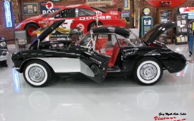 1957 Chevrolet Corvette Onyx Black Red Interior 270HP 4 Speed