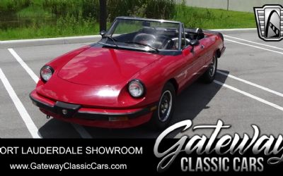 1986 Alfa Romeo Spider Graduate