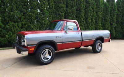 1991 Dodge RAM 250 LE 2DR 4WD Standard Cab LB