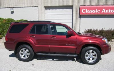 2008 Toyota 4runner Sport 4X4 All Options 2 Owner