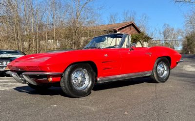 1964 Chevrolet Corvette Convertible 327/365HP 4SPD Factory Red & Black