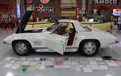 Photo of a 1967 Chevrolet Corvette Convertible Ermine White -Red 390HP Top Flight “just IN” for sale