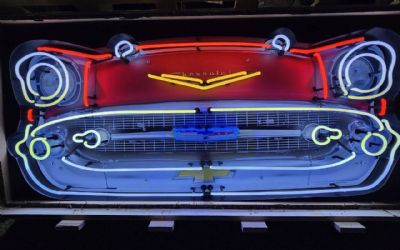 Photo of a 1957 Chevrolet Bel Air Neon Sign Free Ship for sale