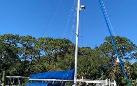 Photo of a 1989 Brewer 44 Foot Sailboat With Aleko Dingy for sale