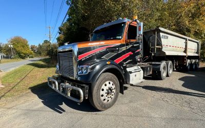 Photo of a 2015 Freightliner 122SD With 08 Benson Dump Haul Trailer for sale