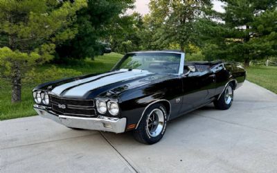 1970 Chevrolet Chevelle Convertible SS 454 4SPD 12 Bolt PS PDB Tach Gauges