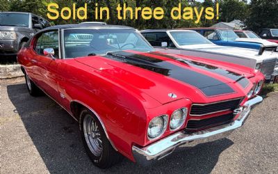 Photo of a 1970 Chevrolet Clevelle SS Bucket Seats for sale