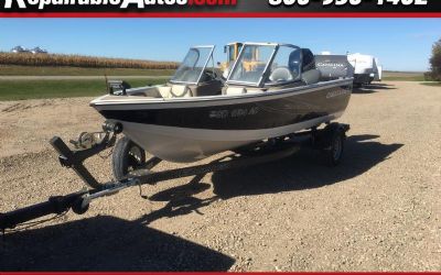 2014 Crestliner 1650 Fish Hawk 1650 Super Hawk W/115 Mercury 4-Stroke Repairable